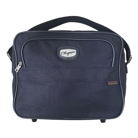 OLYMPIA CARRY-ON LUGGAGE BAG *ELEGANCE COLLECTION* Black - Picture 1 of 12